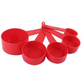 Colher Medidora 30ml a 250ml Plástico 5 Peças - Tudo em Caixa
