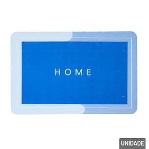 Tapete de PVC Absorvente 38x58cm Home Azul - Tudo em Caixa