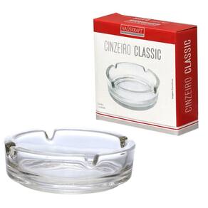 Cinzeiro de Vidro Redondo 11cm Classic - Tudo em Caixa