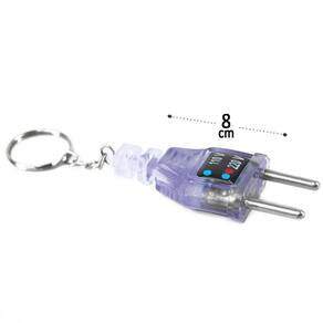 Chaveiro de Teste Para Tomada Bivolt 100V a 220V - Tudo em Caixa