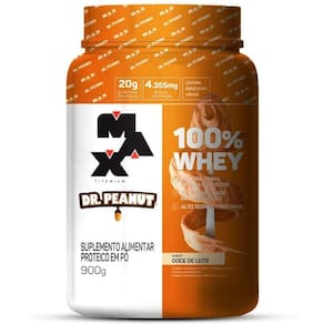 100% Whey Dr. Peanut 900G - Max Titanium - Doce De Leite