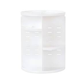 Porta Maquiagem Giratório 360° Ajustável Branco