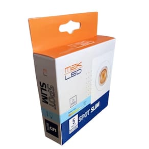 Spot Led Slim Quadrado 5w 6500k Luz Branca Fria - Áreas Internas