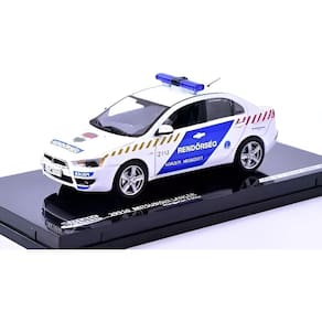 Miniatura Mitsubishi Lancer Evo Policia Hungria 1/43 Ferro