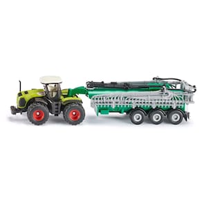 Miniatura Trator 1/87 Com Tanque á Vácuo Agrícola Siku