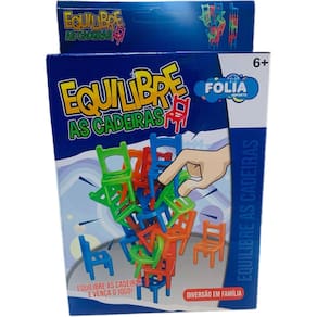 Equilibre as Cadeiras Jogo Divertido Colorido 6 anos Folia