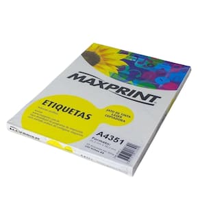 Etiqueta Auto Adesiva Papel A4 65 Etiquetas Por Folha Pacote