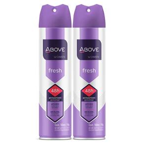 Kit 2 Desodorante Antitranspirante Above Women Fresh Jato Seco com 150ml
