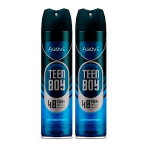 Kit 2 Desodorante Antitranspirante Above Teen Boy Aerossol com 150ml