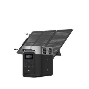 Kit Estação De Energia Delta 2 Portátil 220V Gerador 1800W e Painel Solar Dobrável 60W Ecoflow