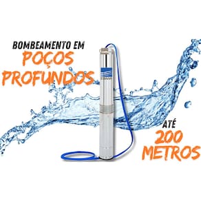 Motobomba Submersa Caneta Ebara 1,5 Cv Trifásica Poço Até 200 M