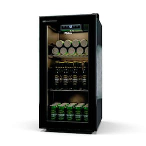 Cervejeira Porta De Vidro Philco 91 Litros 3 em 1 Display Digital PCV142P Preta 220v
