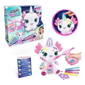 Airbrush Plush Axolote Para Pintar Com Luz Fun F0193-4