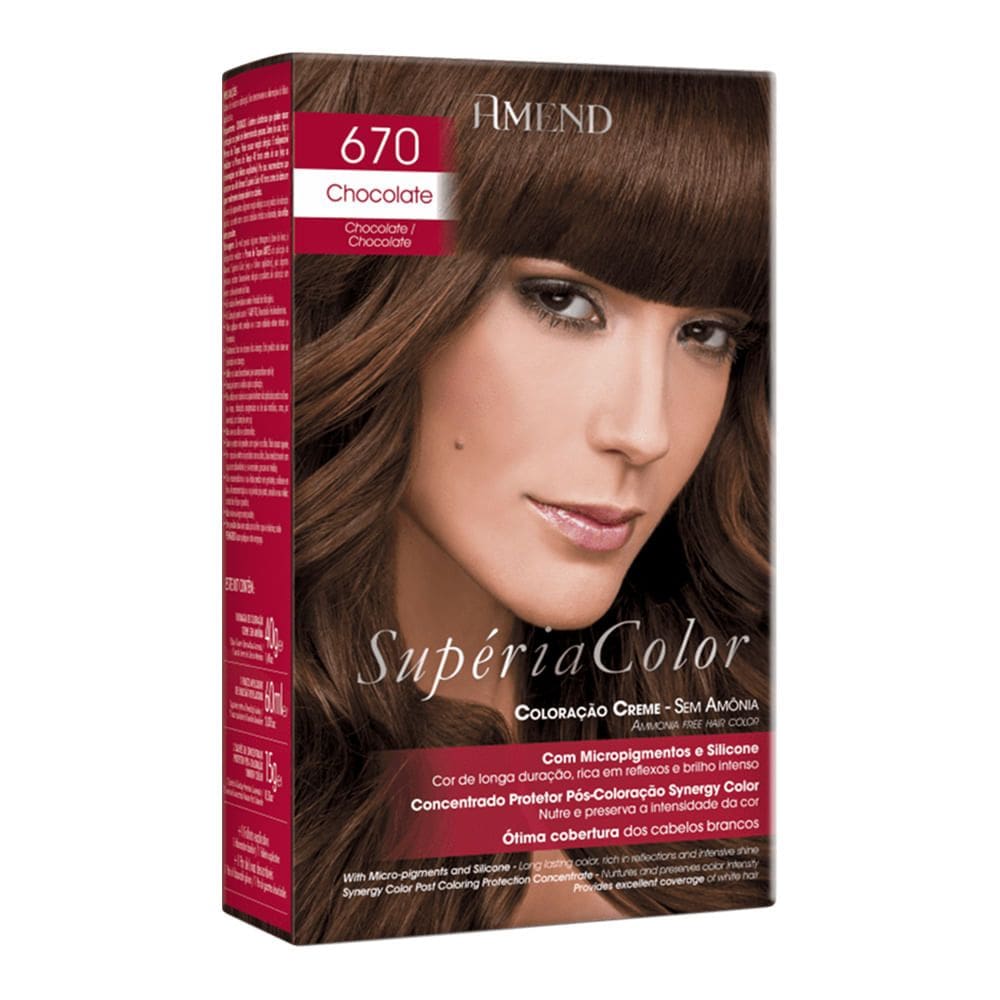 Tonalizante Amend Supéria Color 670 Chocolate