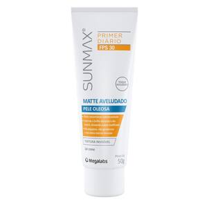 Protetor Solar Sunmax Primer Diàrio Matte Aveludado Pele Oleosa FPS 30 Gel Creme 50g