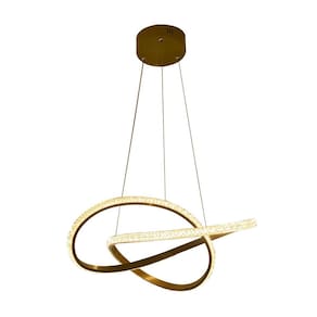 Lustre Pendente Led Moderno Brilhante 40W 3 Em 1 Bivolt