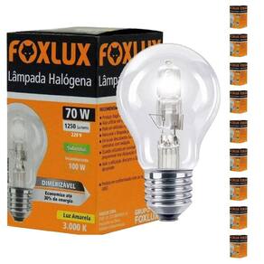Kit 10 Lampada Halogena Classica 70w 220v Foxlux