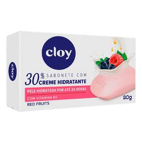Sabonete em Barra Cloy Red Fruits Creme Hidratante 80g