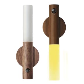 Luminaria Sensor Movimento Kit 2 Uni Led Bastao Magnetico Parede