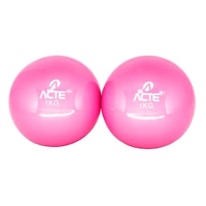Par de Bolas Tonificadoras de 1KG Rosa T55 - Acte Sports