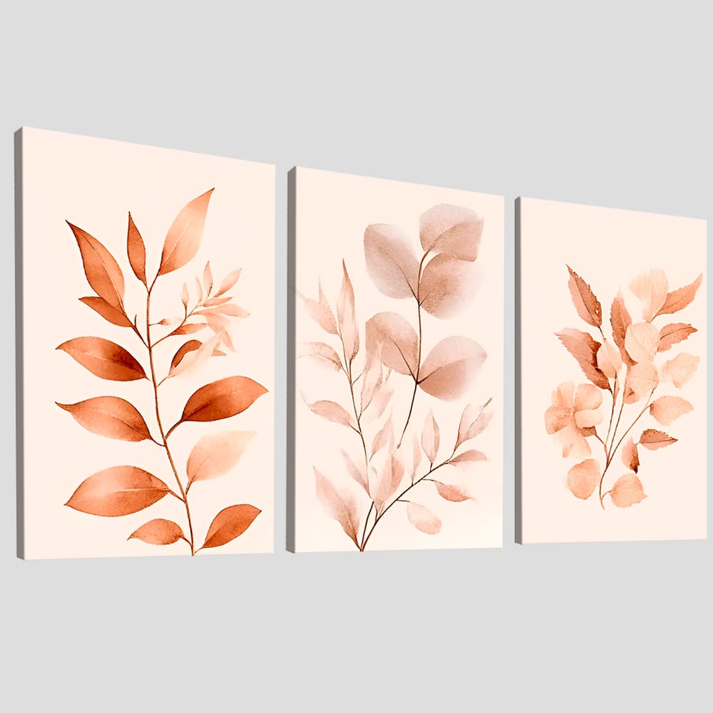 Quadro Decorativo Trio Parede Botânica