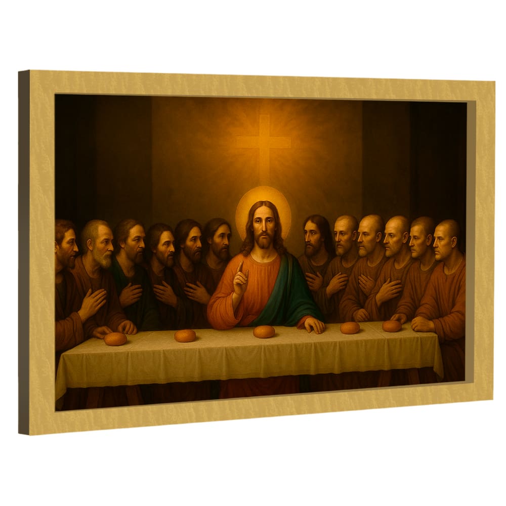 Quadro Decorativo Santa Ceia Realista