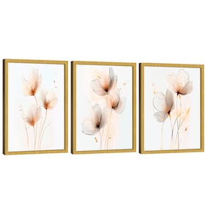 Quadro Decorativo Trio Flor Minimalista Elegância