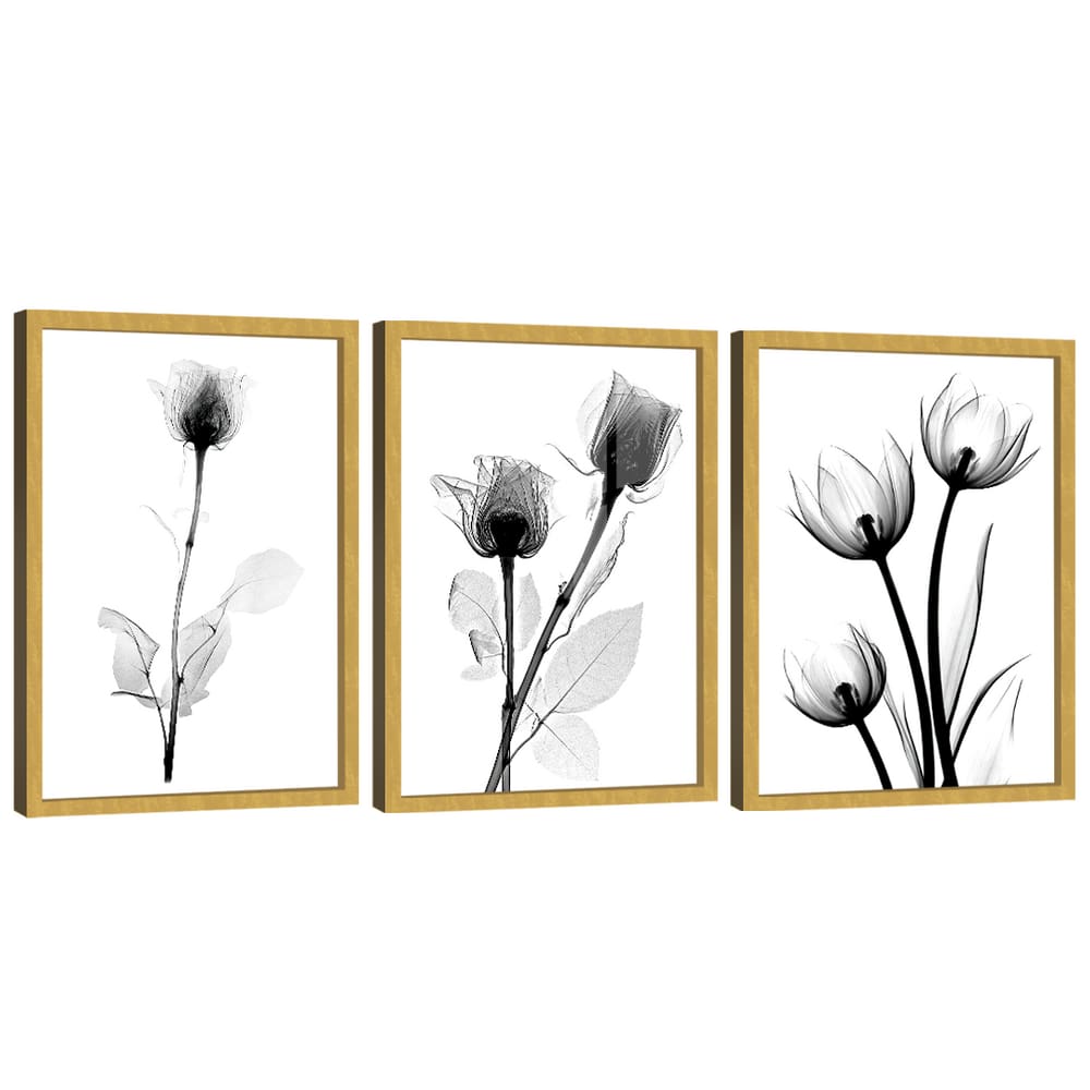 Quadro Decorativo Minimalista Abstrato Floral