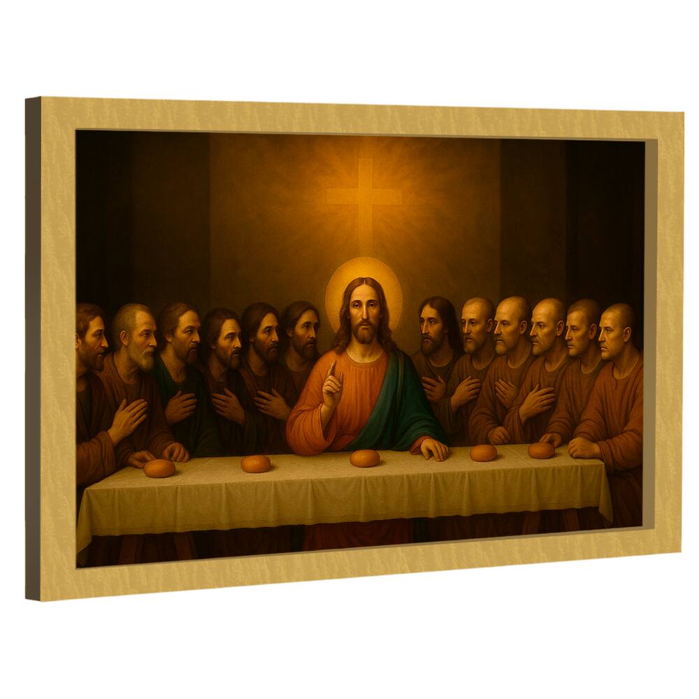 Quadro Decorativo Santa Ceia Realista