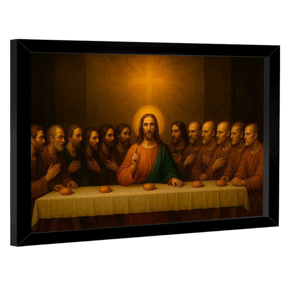 Quadro Decorativo Santa Ceia Realista