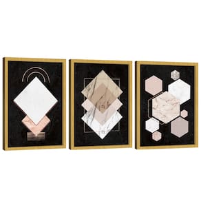 Quadro Decorativo Abstrato Formas na Cerâmica