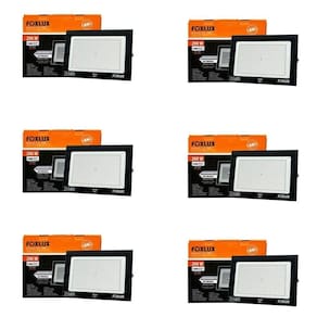 Kit 6 Refletor Led 200w Bivolt Luz Branca Ip65 Foxlux