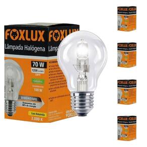 Kit 5 Lampada Halogena Classica 70w 220v Foxlux