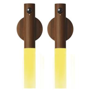 Luminaria Bastao Led Kit 2 Uni Sensor Movimento Detecta Presença Usb Parede Iluminaçao