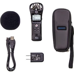 Gravador Digital Portátil Zoom H1N-Vp Com Cabo Usb, Case