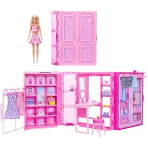 Hxd58 Barbie Armário Dos Sonhos Com Acessórios E Boneca