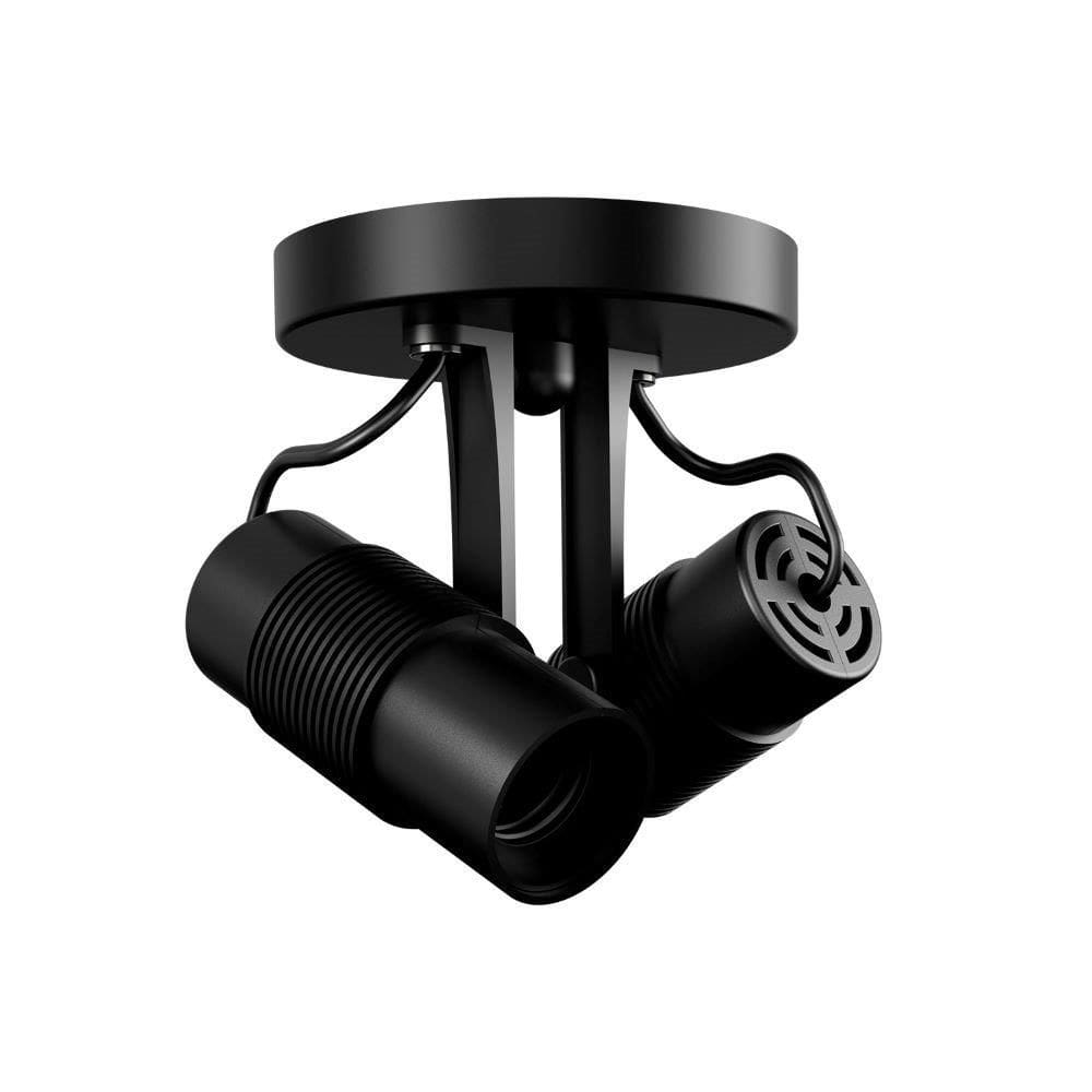 Spot Avant LED Basic para Lampada 2xE27 Preto Fosco