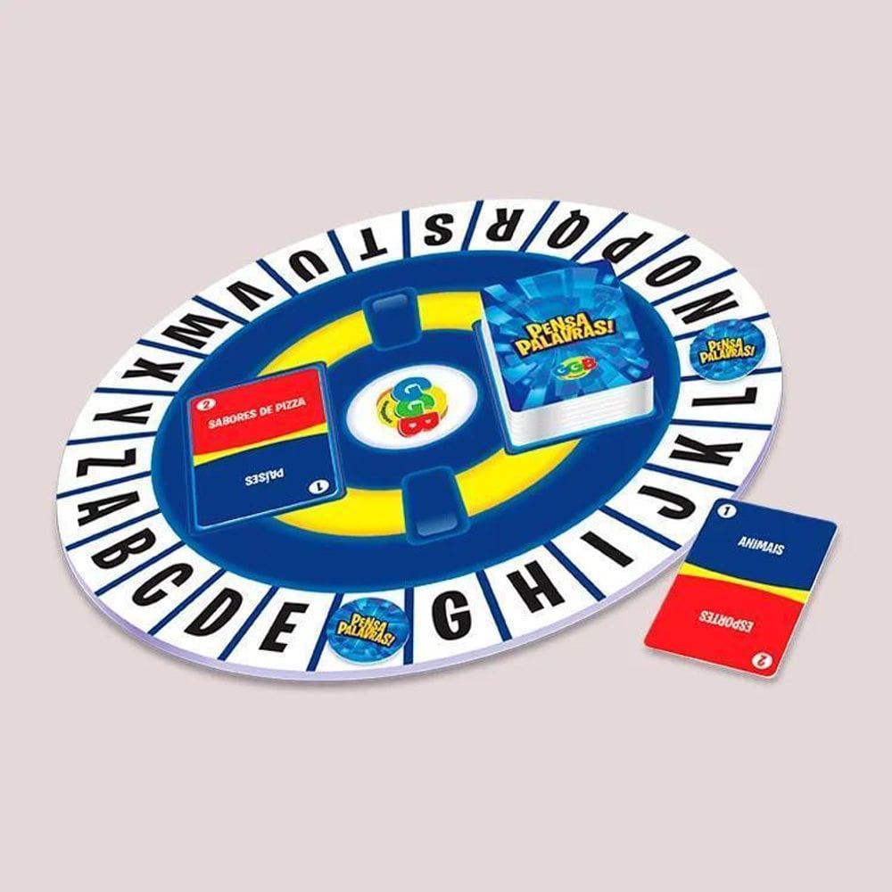 Jogo Tabuleiro Pensa Palavras Ggb 1153 - Ggb Brinquedos