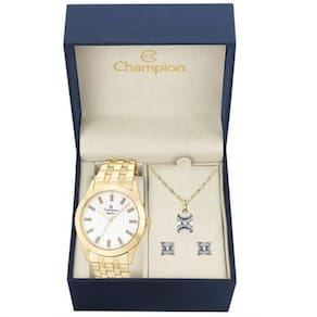 Relógio Feminino Champion CN26706W - Metal/Aço - 5 Atm