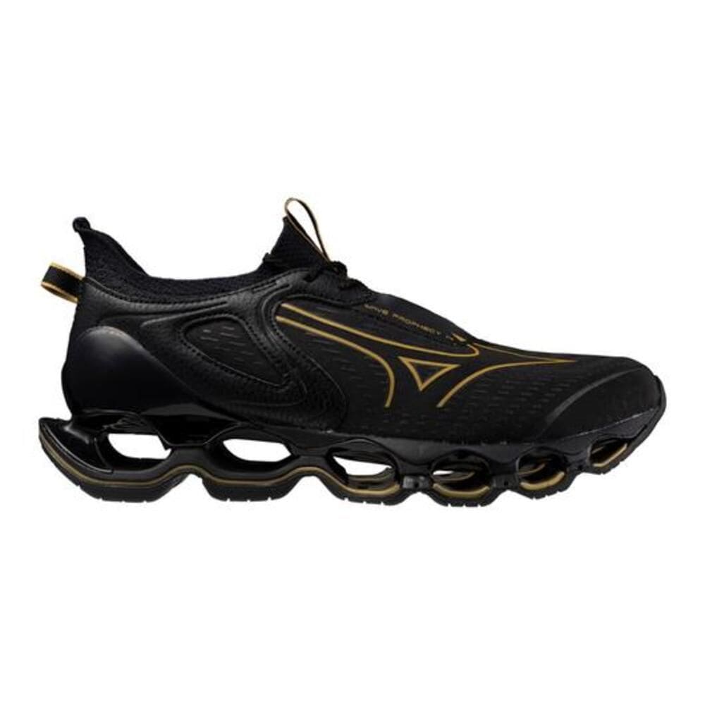 Tênis Mizuno Wave Prosphecy 14 Preto e Dourado-Masculino