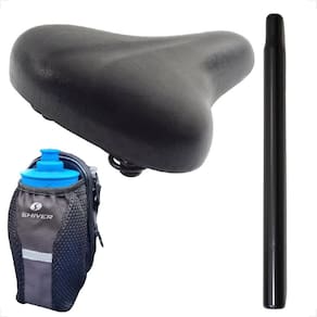 Selim Assento Monark Tropical Bicicleta Beach 2 Molas Confortavel + Canote + Bolsa suporte garrafa