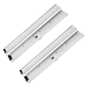 Kit 2 Ralo Oculto Linear Embutir 5x50 P/ Porcelanato Branco
