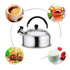 Chaleira Inox Apito E Tampa Alça Termica Cozinha 2000ml Wincy