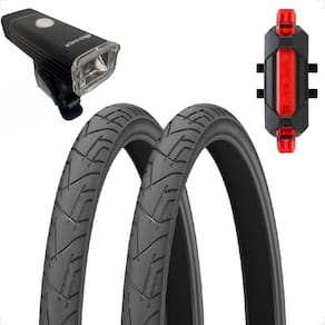 Par Pneu Bicicleta Praieiro Levorin Aro 24 X 1.95 Slick Bike infantil Balão urbano arame + Brindes