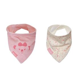 Kit Babador Bandana Lilica Ripilica Rosa e Bege