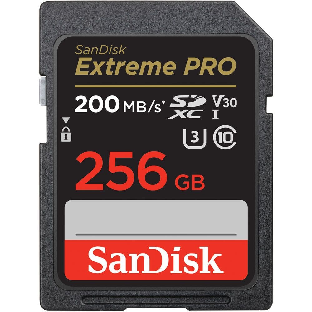 CARTÃO DE MEMÓRIA SANDISK 256GB EXTREME PRO UHS-I SDXC - 200MB/s