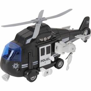 Helicóptero De Resgate da Polícia Com Luz e Som 1:16