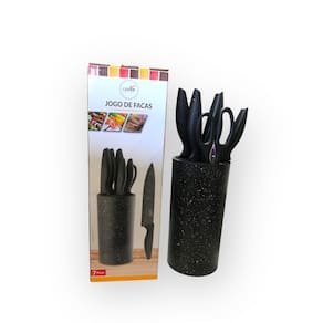 Conjunto de Facas Casita Inox 6 Peças com Suporte