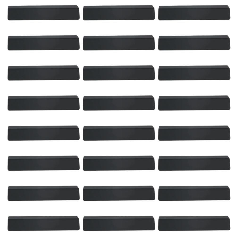 Kit 24 Puxadores Alça de Sobrepor para Móveis Preto PV22 Arm
