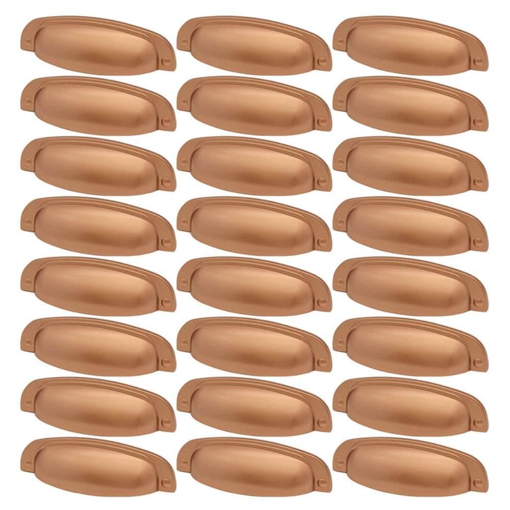 Kit 24 Puxadores Cobre 2773 Quebec Concha Torralba para Móveis Armários Gavetas